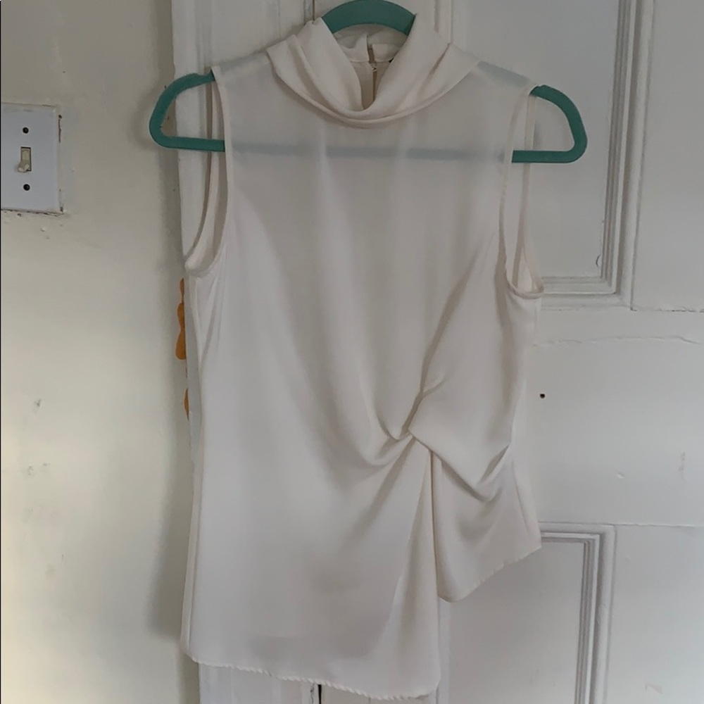 WORN ONCE sheer cowl neck blouse